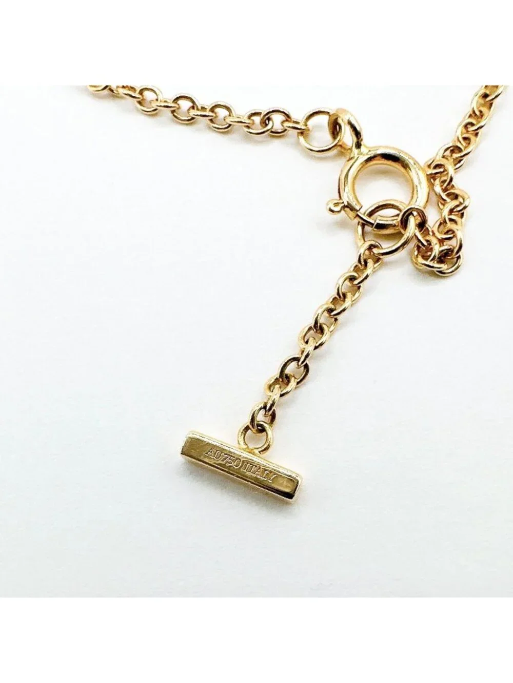 Tiffany & Co T Smile Diamond Pink Gold Bracelet Small 16